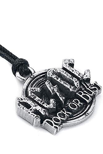 AC/DC Pendant with Cord Rock Or Bust Alchemy Pendenti Collane