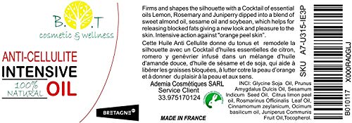 Aceite Anti Cellulitis Potente con Aceites Esenciales Triple acción: drenante, quema grasa y reafirmante. Penetra 6 veces mejor que una crema Hidratante corporal para adelgazar rapido 200 ml