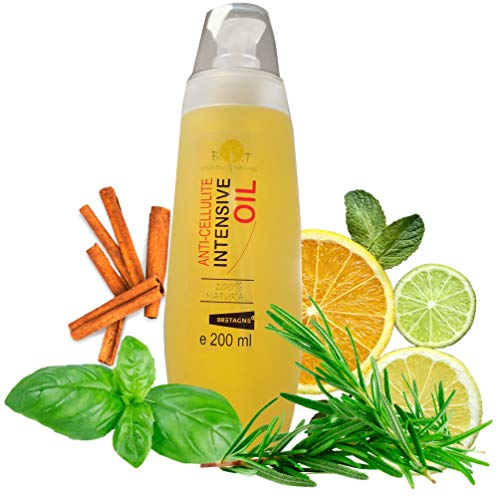 Aceite Anti Cellulitis Potente con Aceites Esenciales Triple acción: drenante, quema grasa y reafirmante. Penetra 6 veces mejor que una crema Hidratante corporal para adelgazar rapido 200 ml