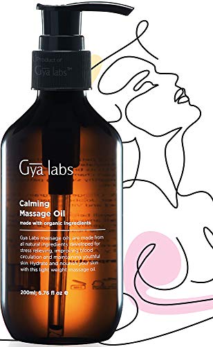 Aceite de masaje calmante (6,76 fl oz / 200 ml) Aromaterapia natural para la piel Relajación muscular y fortalecimiento del cuerpo Tejidos profundos Uso doméstico - Laboratorios Gya