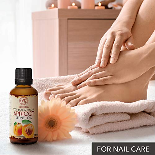 Aceite de Semilla de Albaricoque 50ml - Prunus Armeniaca - Italia - Prensado en Frío - 100% Natural y Puro - Aceite Extra Virgen - Cuidado Intensivo para Rostro - Cuidado Corporal - Cabello