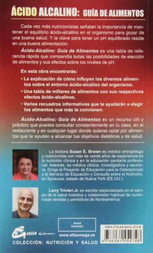 Ácido-Alcalino. Guía D Alimentos: Referencia rápida de alimentos y sus efectos sobre el pH (Nutrición y salud)