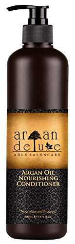 Acondicionador de Aceite de Argán de alto nivel, avalado para peluquerías, altamente nutritivo, para una mayor suavidad y brillo, Argán Deluxe, 500ml