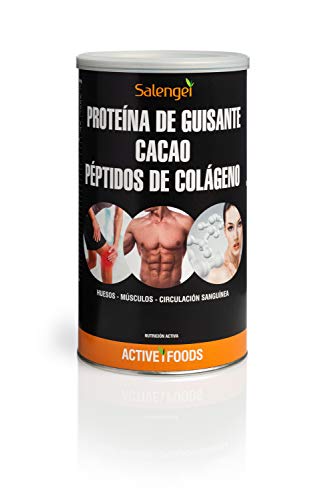 Active Foods Proteína de Guisante con Colágeno y Cacao - 500 gr