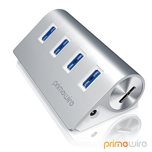 Activo 3.0 USB Hub 4 Puertos - Fuente de alimentación - 5 GBits - Distribuidor - para Notebook Ordenador portátil - Windows y Mac