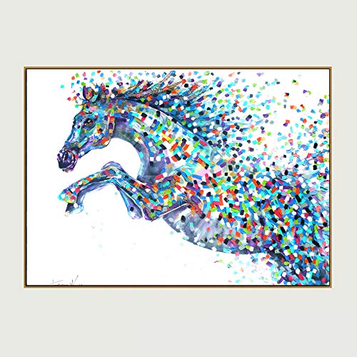 Acuarela animal pintura bóveda caballo lienzo pintura animal pintura para sala decoración pintura B 70x90cm
