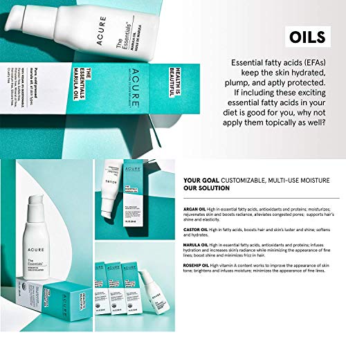 Acure The Essentials Aceite de argán, 1 onza líquida