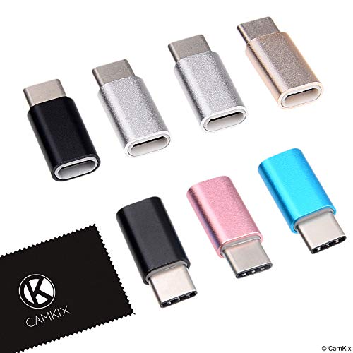 Adaptador de Micro USB a USB C (Paquete de 7) - Permite Cargado y Transferencia de Datos - Simplemente Conecta tu Cable Micro USB de Carga/Datos en el Adaptador USB C - Conexión Rápida y Confiable