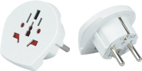 Adaptador de viaje diseño Alemania Andorra para diversos dispositivos extranjeros conector D/EU como