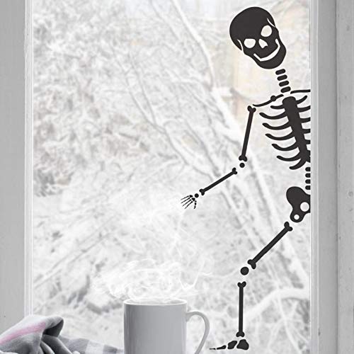 Adhesivo de Pared Halloween Holiday Party Bones VinylPoster Adhesivo de Pared Decoración para Campeonato de fútbol en Efecto 3D Adhesivos de Pared
