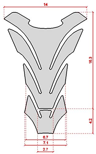 Adhesivo de protección de Tanque de Gel 3D para Motocicletas Compatible con BMW F800r