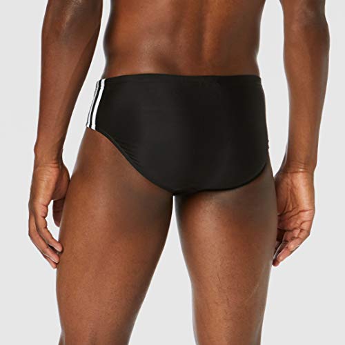 adidas Fitness 3 Bandas Bañador Slip, Hombre, Negro (Black/White)