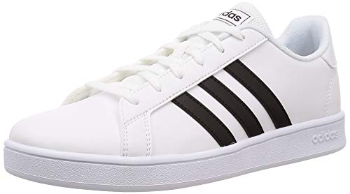 Adidas Grand Court K, Zapatos de Tenis Unisex Niños, FTWR White/Core Black/FTWR White, 38 EU