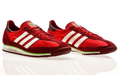 adidas Originals SL 72, Scarlet-Off White-Collegiate Burgundy, 9