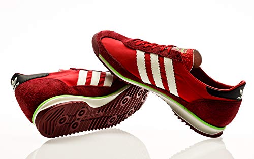 adidas Originals SL 72, Scarlet-Off White-Collegiate Burgundy, 9