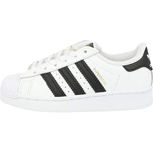 adidas Superstar, Sneaker Unisex-Child, Footwear White/Core Black/Footwear White, 37 1/3 EU