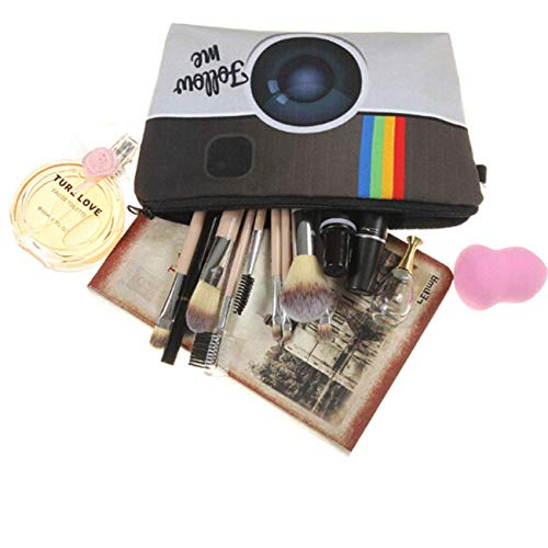 Adorable Floral Print Pattern Travel Waterproof Toiletry Bag PortableBolsa de Maquillaje Comestic Accessories Organizer Gifts, Color 3