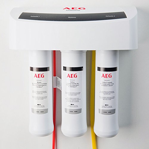 AEG AEGRO Equipo de Ósmosis Inversa para la Filtración de Agua Potable para Instalación Debajo del Fregadero, Blanco, Única