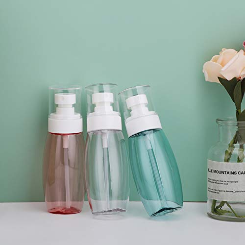 Aerosol 3pcs Viajes Botellas, Segbeauty 100 ml Aprobado por la TSA Niebla Fina de plástico Botella de Spray, a Prueba de Fugas Recargable Contenedores de Belleza, Maquillaje, nebulización Pelo Rizado