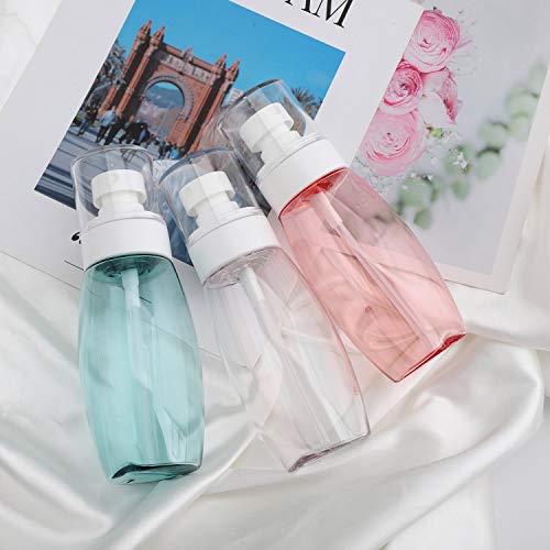 Aerosol 3pcs Viajes Botellas, Segbeauty 100 ml Aprobado por la TSA Niebla Fina de plástico Botella de Spray, a Prueba de Fugas Recargable Contenedores de Belleza, Maquillaje, nebulización Pelo Rizado