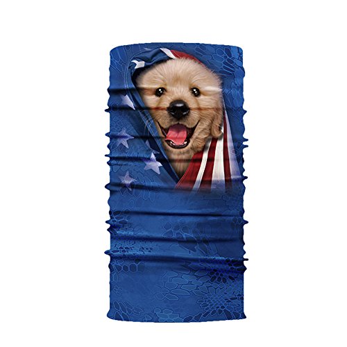 Aesy Deportes Cara Máscara, Bufanda de Ciclismo, Al Aire Libre 3D Animal Tigre Impreso Rápido Seco Quitasol Sweatband Banda para el Cabello Cabeza Bufanda (A16)