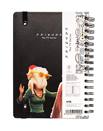 Agenda escolar 2019/2020 A5 12 meses Semana Vista Friends