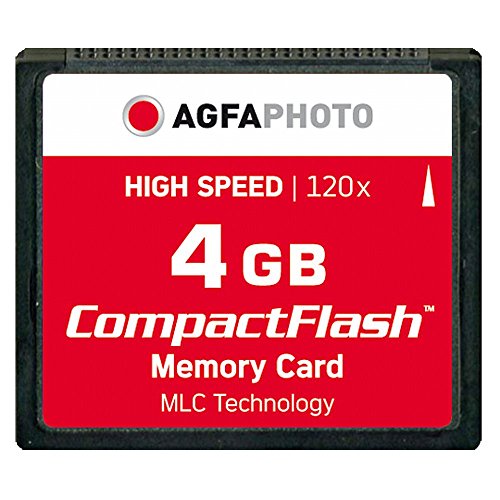 AgfaPhoto - Tarjeta de Memoria CF 4 GB (120x Alta Velocidad, MLC)