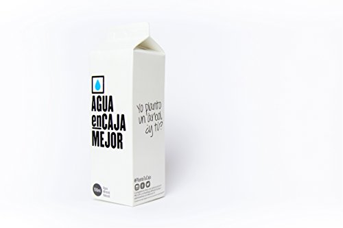 Agua enCaja Mejor Caja de 24 unidades de 500ml - Agua Mineral Natural de calidad Premium. Envase de cartón 94% origen Vegetal. 100% Reciclable