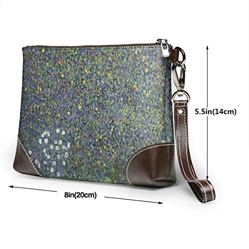 Ahdyr Monederos Carteras de teléfono de embrague Rosales debajo de árboles Cartera pequeña de cuero Monederos Bolso de mano