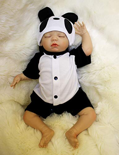 AIBAOLIAN Muñeca Bebé Reborn 20 Pulgadas 50cm Silicona Suave Vinilo Reales Bebes Reborn Niño Realista Recién Nacido Boca Magnética Juguetes de los niños