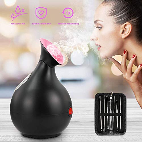 AIJOAIM Vaporizador Facial Sauna SPA Facial para Nano Ionic Hot Device Limpieza Profunda poro Espinillas Vaporizer Electronic Personal Skin Care