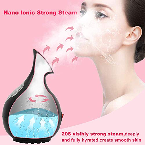 AIJOAIM Vaporizador Facial Sauna SPA Facial para Nano Ionic Hot Device Limpieza Profunda poro Espinillas Vaporizer Electronic Personal Skin Care