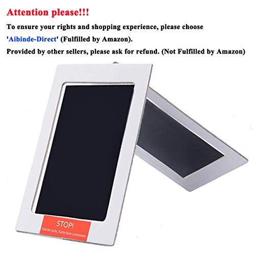 Aikvigss Baby Inkless Pad para menos de 6 meses huellas de bebé Hand prints and Fingerprints Kit con 4 tarjetas de impresión extra Perfect Keep Baby Memory (negro)