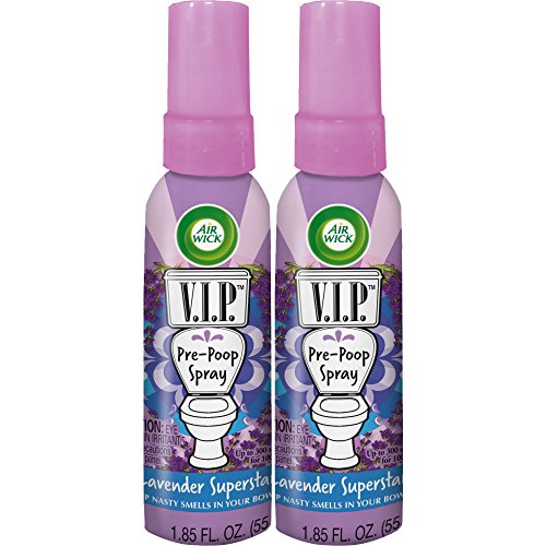 Air Wick VIP Pre-Poop Spray Lavanda Superstar, 2 x 1,85 oz
