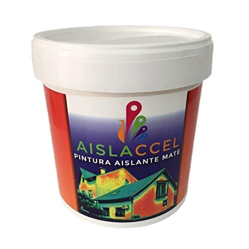 AISLACCEL, PINTURA FACHADAS, pintura pared, pintura pared interior, mejor pintura aislante, pintura blanca, pintura exterior, pintura antihumedad, pintura térmica, AISLACCEL 4 y 14 lt (14 Lt)