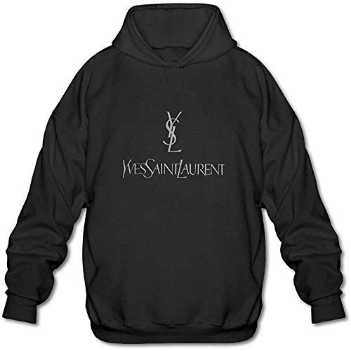 aixin YSL Saint Laurent Hooded Sweatshirt Black For Men
