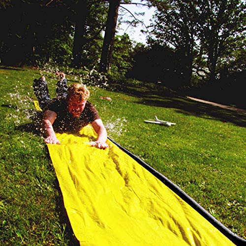 AJH Tobogán acuático Inflable 20 pies Piscina de Doble Corredor Parque de Verano para niños Jugar en el Patio Trasero Diversión Salpicaduras al Aire Libre Slip N Slide Wave Rider