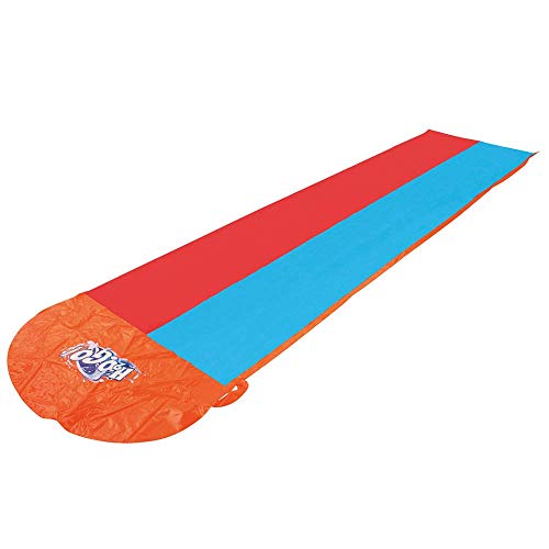 AJH Tobogán acuático Inflable 20 pies Piscina de Doble Corredor Parque de Verano para niños Jugar en el Patio Trasero Diversión Salpicaduras al Aire Libre Slip N Slide Wave Rider