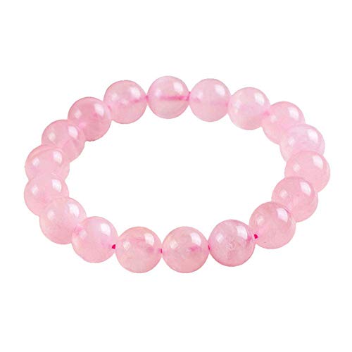 AK Personalidad Cristal Rosal Pulsera para mujer Regalo de cumpleaños de joyas de cristal de círculo único para mamá/hija/esposa, diámetro de 6Mm-8Mm,Los 8MM