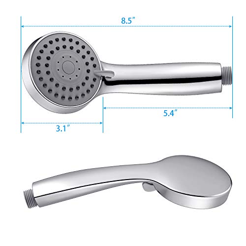 Alcachofa de ducha, HOWEIN Mano la Cabeza de Ducha 3 Modos Ahorro de Agua Mango de Ducha Cabezal de Ducha de Masaje Universal Extraíble de Cromo Ducha