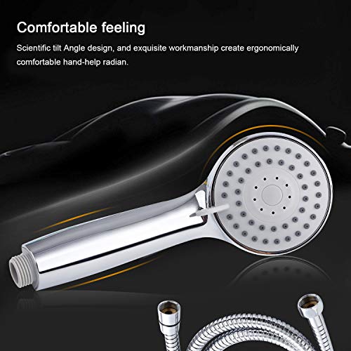 Alcachofa de Ducha , Kuyang Mano la Cabeza de Ducha Ahorro de Agua Extraíble 3 Tipos de Rociadores de Alta Presión de Ducha de Mano Universal con Manguera de Ducha Manguera 1.5M y Cinta de Teflón