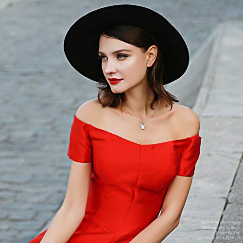 Alex Perry Regalo Plata de ley 925 Collar Colgantes Mujeres Redonda Cristales Swarovski Mujer Joyería para Elle Su Madre Amante Cumpleaños Aniversario