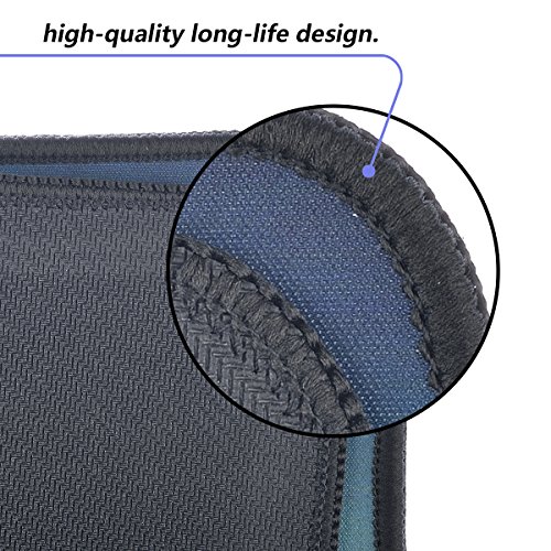 Alfombrilla de ratón de tacto suave con costuras en los bordes para jugar y para oficina (Smile)