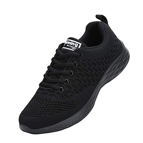 ALI&BOY Mujer Gimnasia Ligero Sneakers Zapatillas de Deportivos de Running para(39 EU, Negro/Negro)