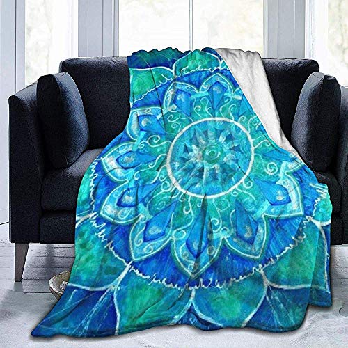 alice-shop Efecto Theme Blue Ultra-Soft Fleece Blanket Flannel Velvet Plush Throw Blanket