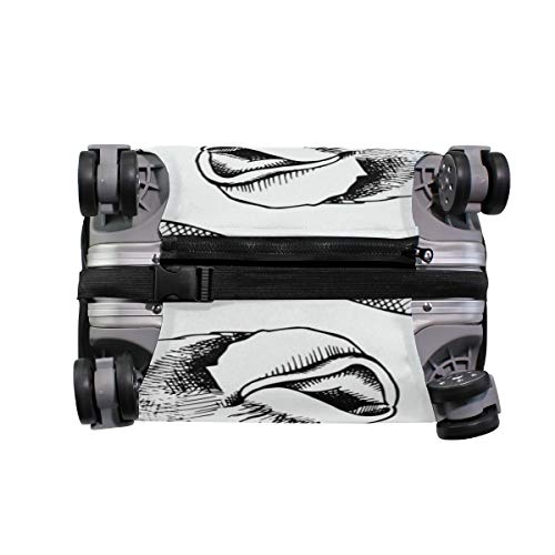 ALINLO Funny Monkey Glasses Patern Maleta Equipaje Equipaje Maleta Protector de Viaje Ajuste para 45-32 Pulgadas