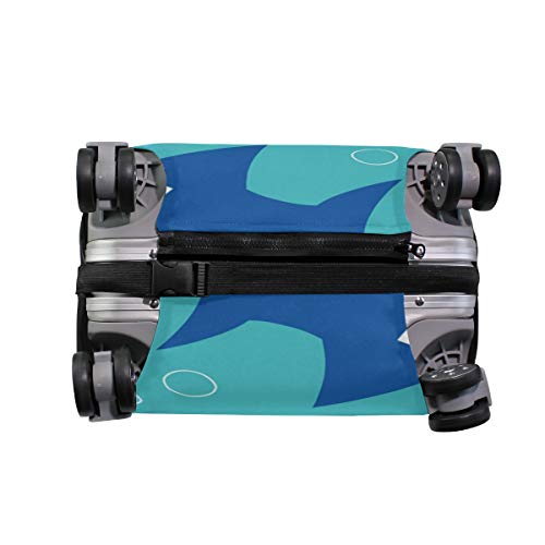 ALINLO Ocean Sea Shark Patern Maleta Equipaje Equipaje Maleta Protector De Viaje Para 45-32 Pulgadas