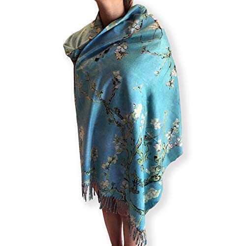 All sas - Bufanda de cachemira con flecos Van Gogh | El almendro