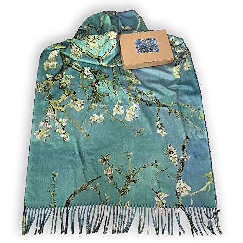 All sas - Bufanda de cachemira con flecos Van Gogh | El almendro