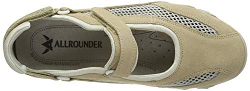 Allrounder by Mephisto Niro, Zapatillas de Cross para Mujer, Beige (Beige (Nature/Cool Grey C.Suede 80 / Open Mesh 12), 40 EU